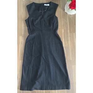 MM. Lafleur Black Sleeveless Shift Dress Size 10